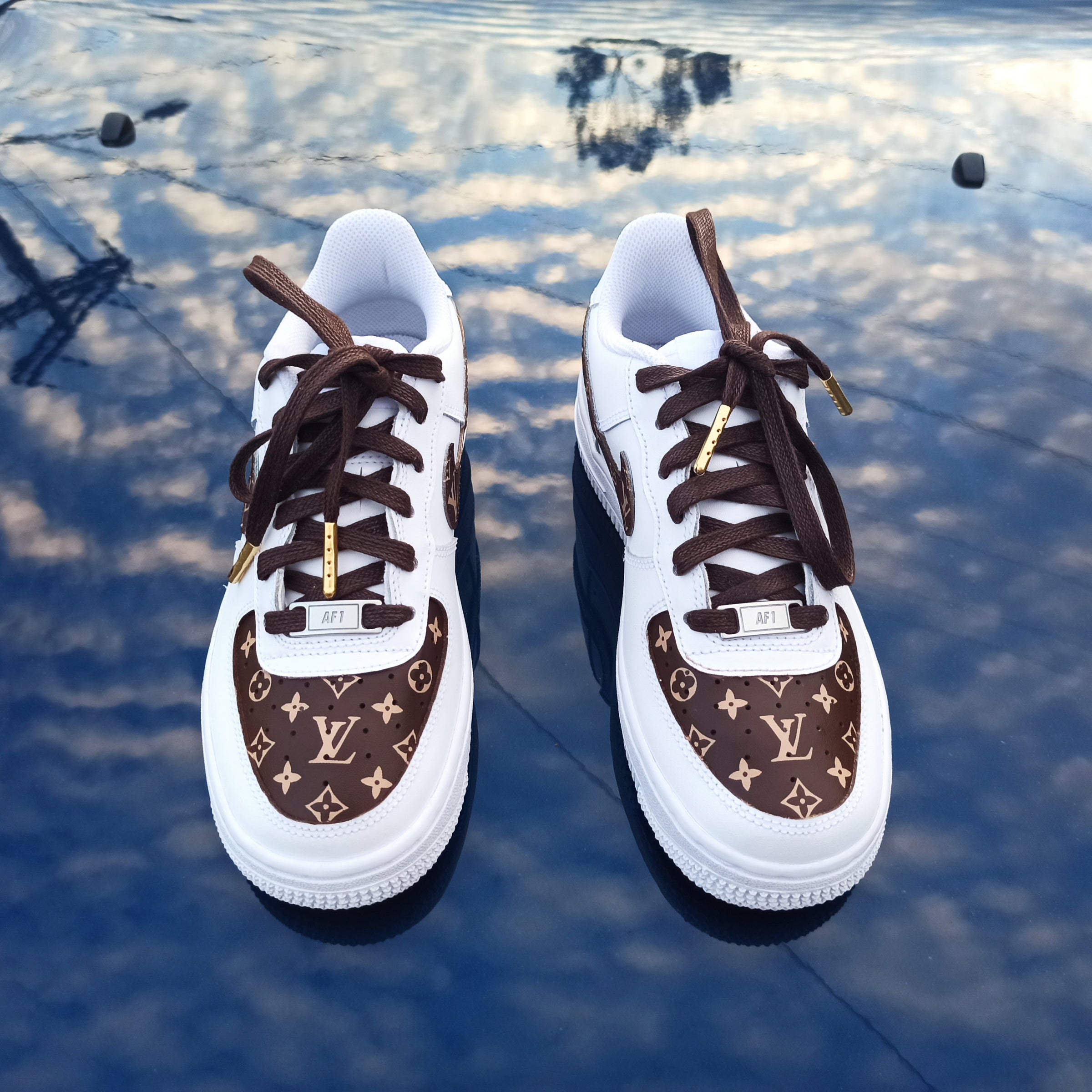 Clearance custom louis vuitton nike shoes Free Shipping